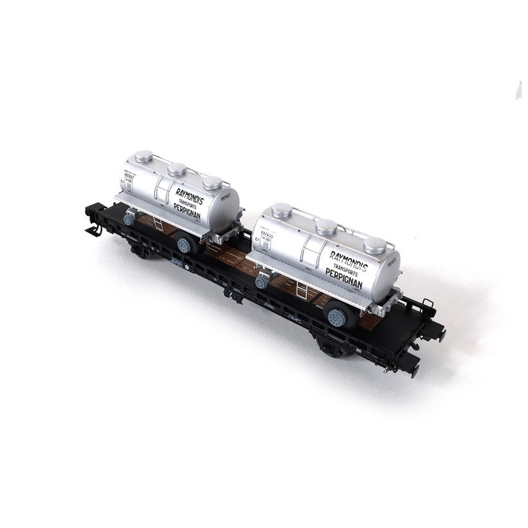 Wagon UFR Bi Porteur SNCF Ep III -HO 1/87-REE WB615