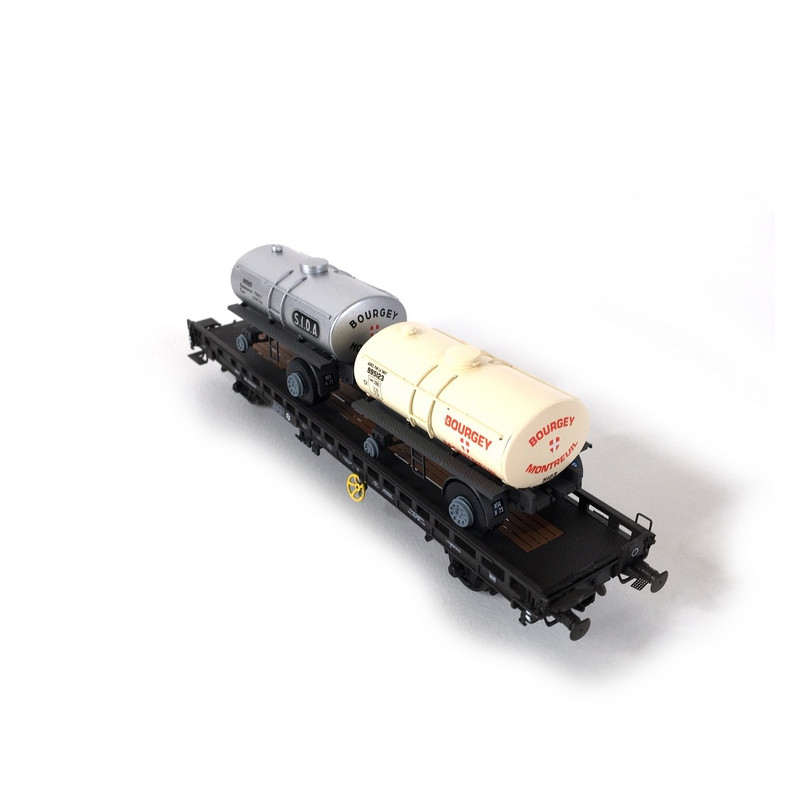 Wagon UFR Bi Porteur SNCF Ep III -HO 1/87-REE WB613