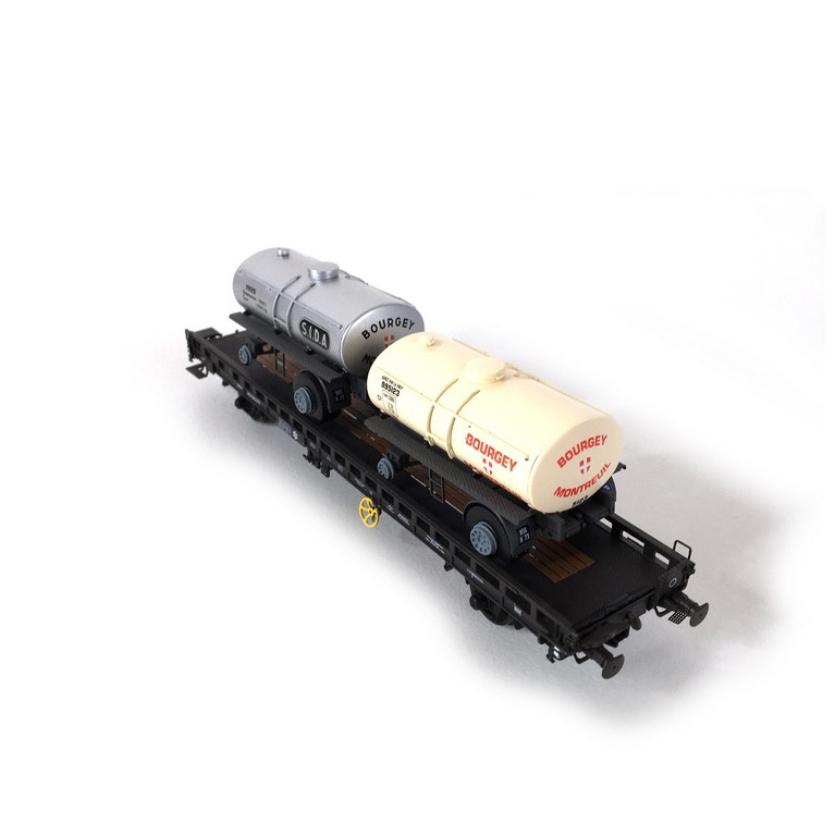 Wagon UFR Bi Porteur SNCF Ep III -HO 1/87-REE WB613