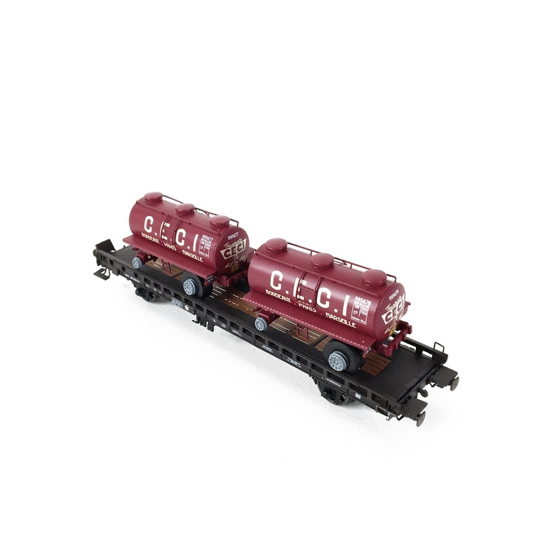Wagon UFR Bi Porteur SNCF Ep III -HO 1/87-REE WB614