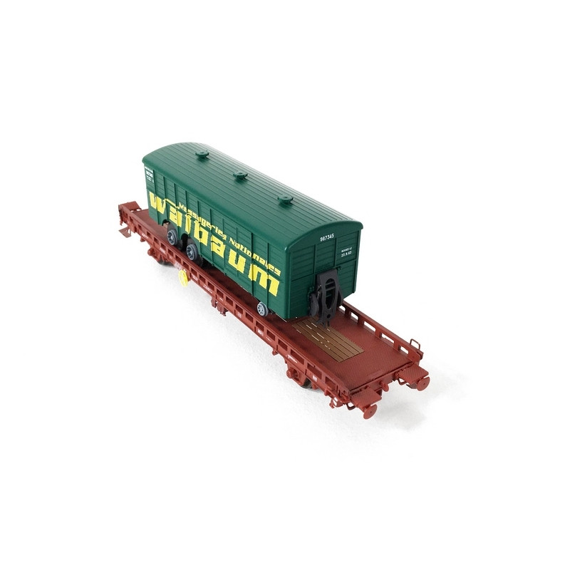 Wagon UFR Bi Porteur SNCF Ep IV-HO 1/87-REE WB621