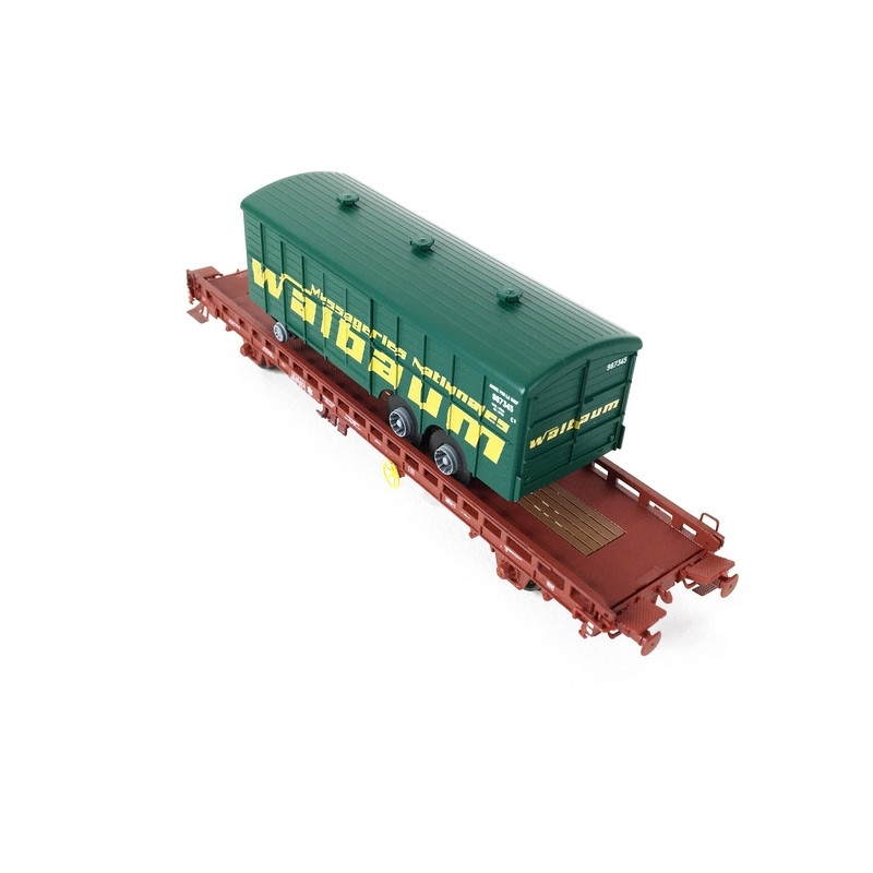 Wagon UFR Bi Porteur SNCF Ep IV-HO 1/87-REE WB621