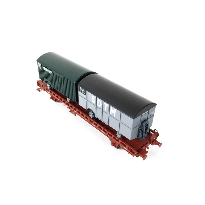 Wagon UFR Bi Porteur SNCF Ep IV -HO 1/87-REE WB622