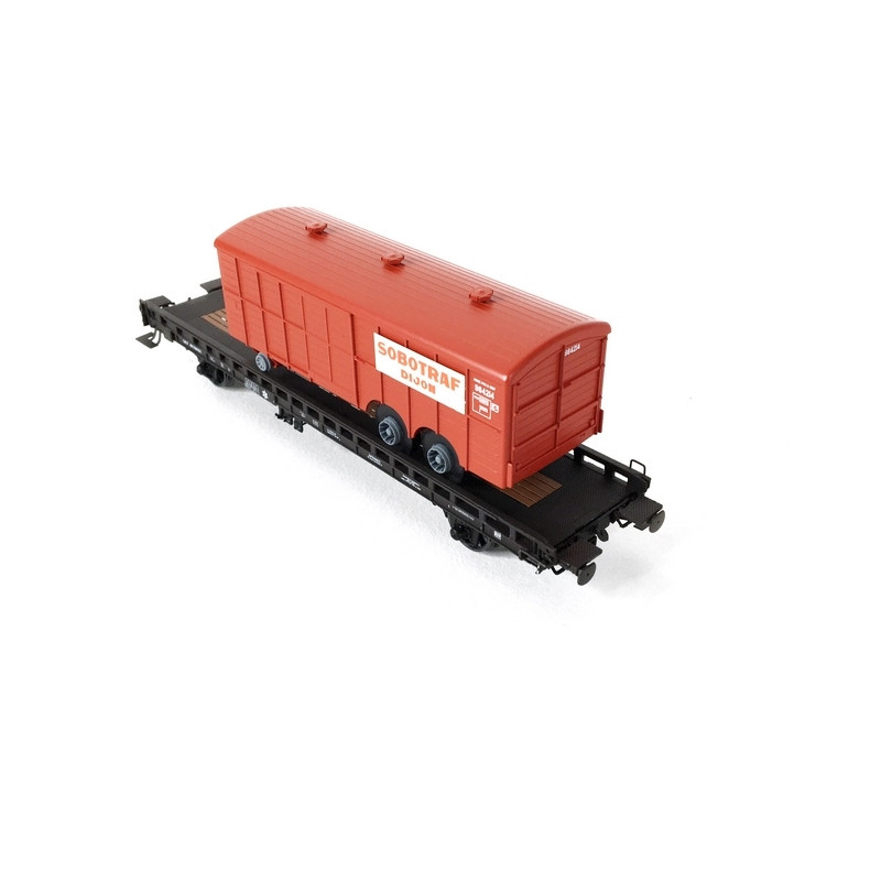 Wagon UFR Bi Porteur SNCF Ep III -HO 1/87-REE WB617