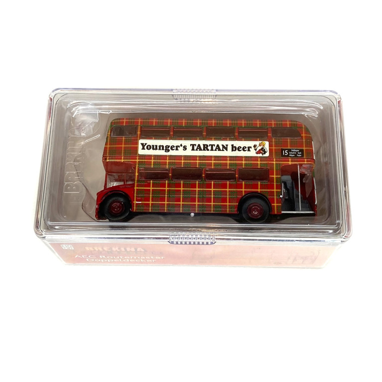 Bus Londonnien deux étages Younger's Tartan Beer -HO 1/87-BREKINA 61107