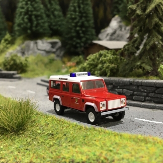 Land Rover Defender Pompiers-HO 1/87-BUSCH 50376