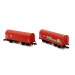 2 wagons Shimmns-tu 718 DB Cargo Ep VI -Z 1/220-MARKLIN 86356