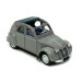 Citroën 2 CV AZLP 1958 grise, capote grise ouverte -HO 1/87-SAI 6010