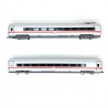 2 voitures intermédiaires ICE 3 classe 407 (Set 2), DB Ep VI - HO 1/87 - ROCO 72099