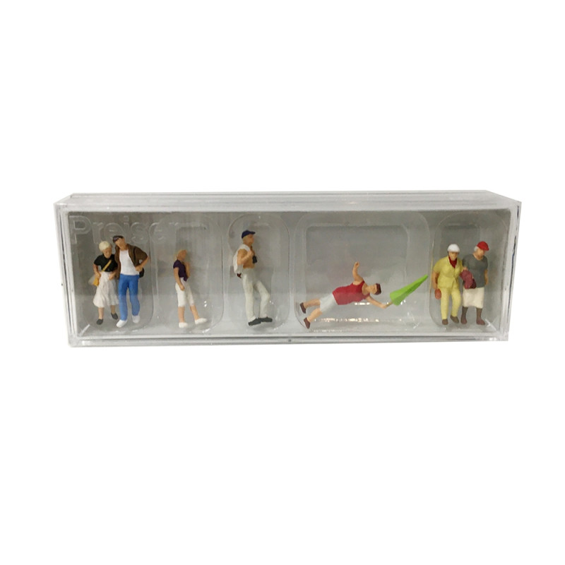 Touristes et guide-HO 1/87-PREISER 10455