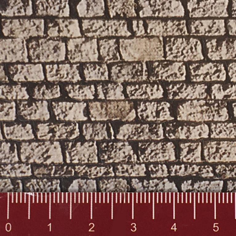 Longue plaque "Mur en pierres de taille" Souple-HO 1/87-NOCH 57740