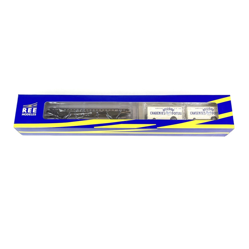 Wagon UFR Bi Porteur SNCF Ep III -HO 1/87-REE WB637