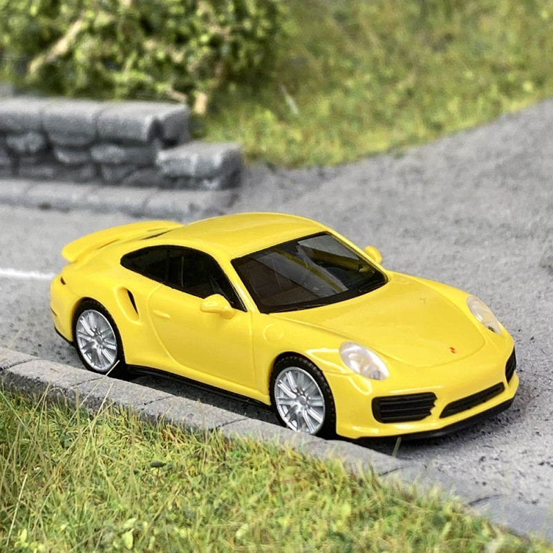 Micro Scalextric Porsche 911 Turbo 1/64 – Voiture De Course Électrique, Aimantée, Résistante, Dès 4 Ans