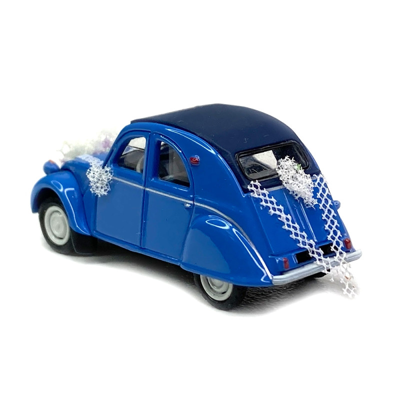 Citroën 2 CV AZLP 1958 voiture des mariés -HO 1/87-SAI 6025