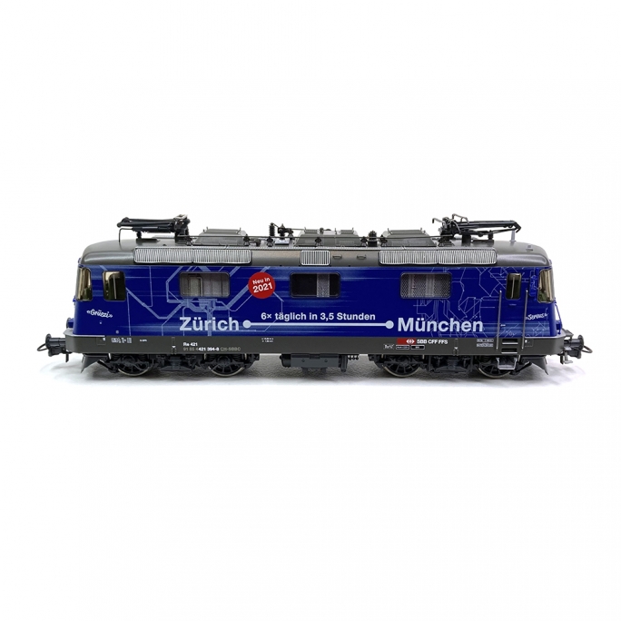 Locomotive Re 421 394-8 SBB Ep VI digital son 3R -HO 1/87-ROCO 79408