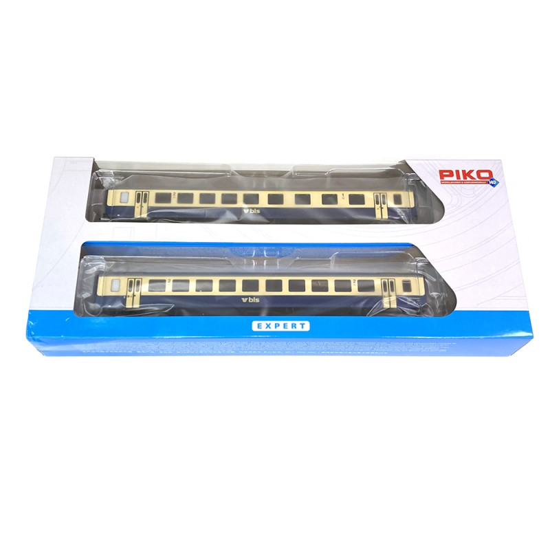 2 voitures EW I, 1xAB + 1xB BLS, Ep IV et V -HO 1/87- PIKO 96794