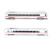 2 voitures intermédiaires ICE 3 classe 407 (Set 1), DB Ep VI - HO 1/87 - ROCO 72096