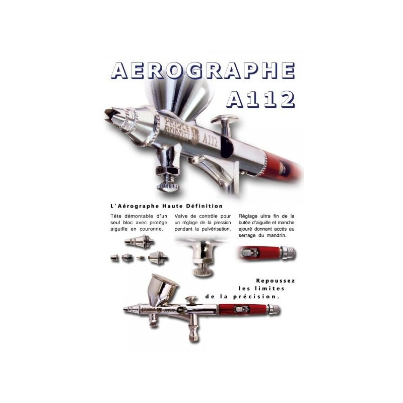 Aérographe HD double action de précision - PRINCE AUGUST A112