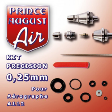 Kit de précision 0.25 pour Aérographe A112 - PRINCE AUGUST AA1225