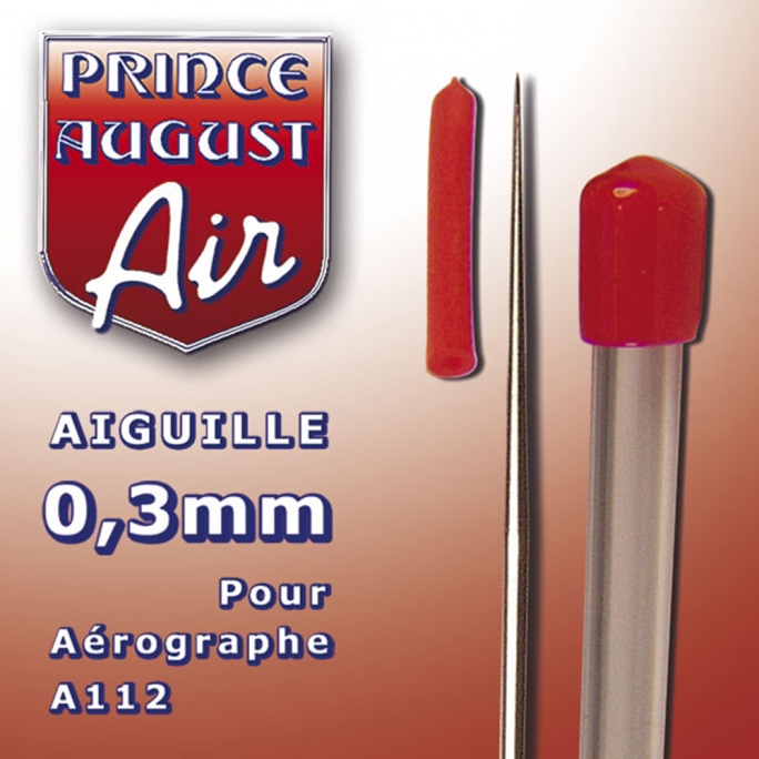 Aiguille 0.3 mm pour aérographe A112 - PRINCE AUGUST AA103