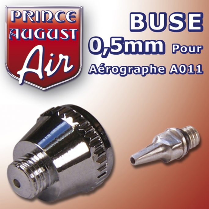 Buse 0,5 pour aérographe A011 - PRINCE AUGUST AA015