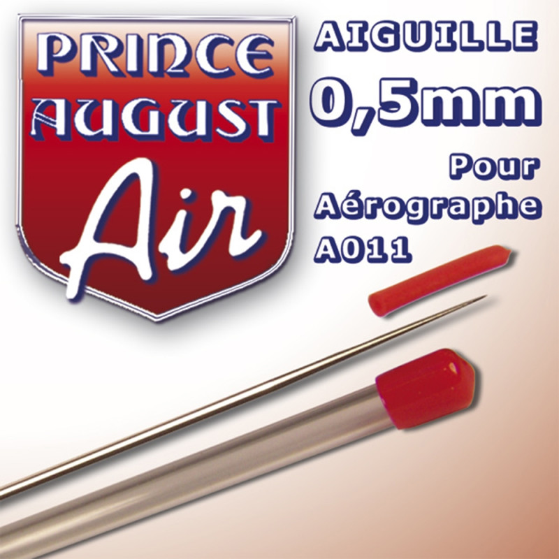 Aiguille 0,5 pour aérographe A011 - PRINCE AUGUST AA005