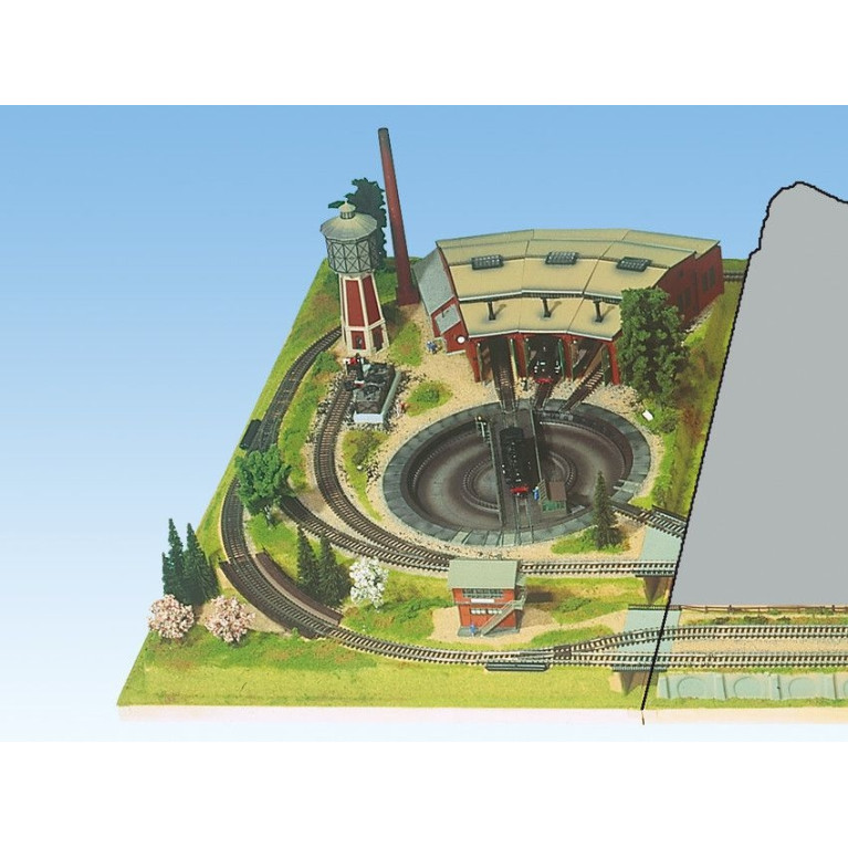 Grand Diorama Plateau tournant 70 x 120 cm-HO 1/87-NOCH 81950