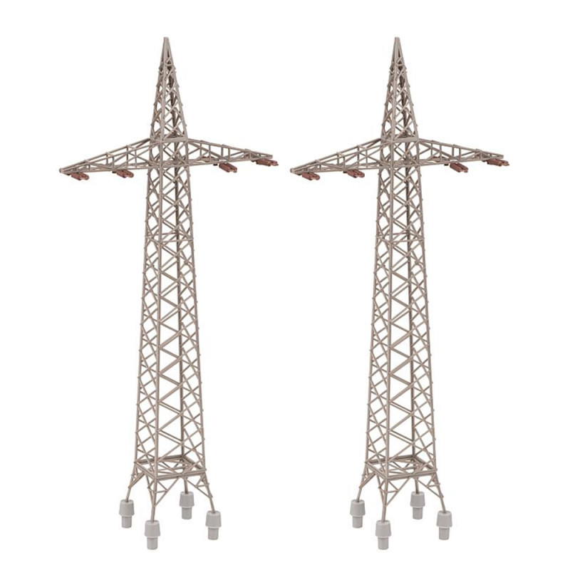 Pylônes de câbles aériens (x2) - FALLER 120377 - HO 1/87