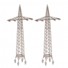 Pylônes de câbles aériens (x2) - FALLER 120377 - HO 1/87