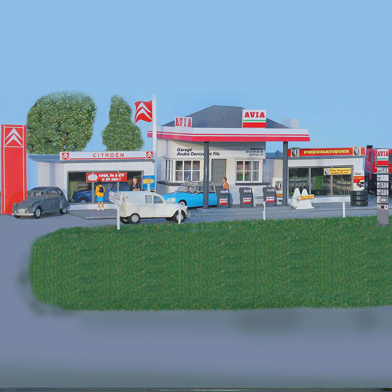 Garage Citroen HO SAI 160 modelisme ferroviaire  neuf