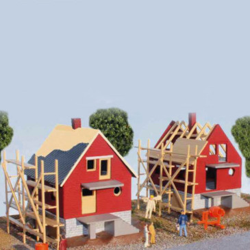 Maisons en construction HO SAI 210 modelisme ferroviaire  neuf