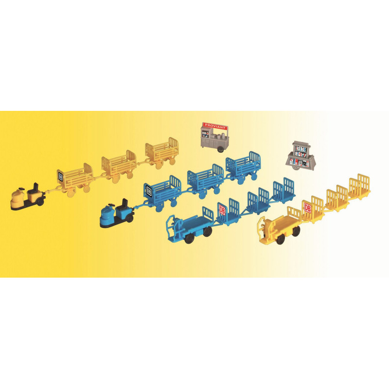 Wagonnets de gare  N KIBRI 37530 modelisme ferroviaire neuf KIBRI