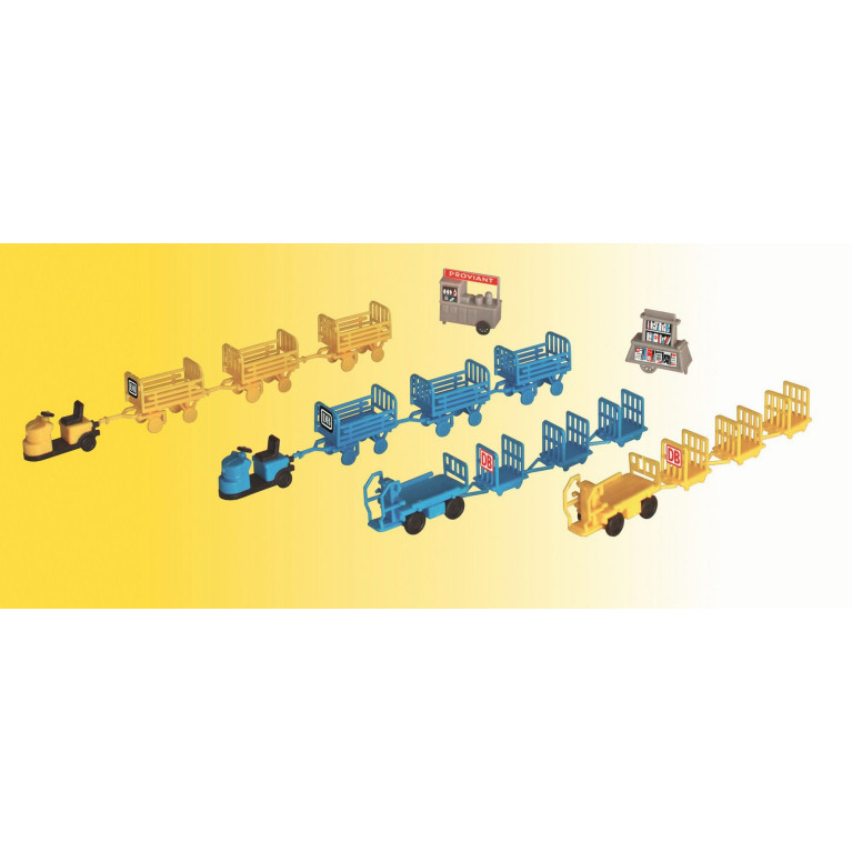 Wagonnets de gare  N KIBRI 37530 modelisme ferroviaire neuf KIBRI