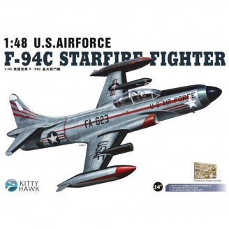 Avion US F-94C Starfire fighter  - 1/48 - KITTY HAWK 80101