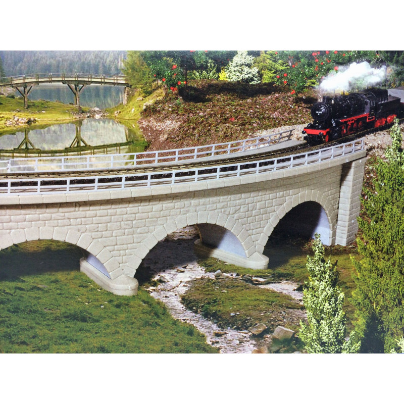 Pont à arc courbe N KIBRI 37662 modelisme ferroviaire neuf KIBRI