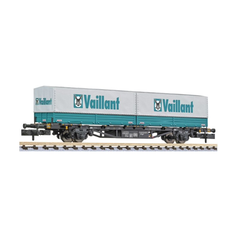 Wagon porte conteneurs Lgjs 571 Vaillant DB Ep IV - LILIPUT 265223 - N 1/160