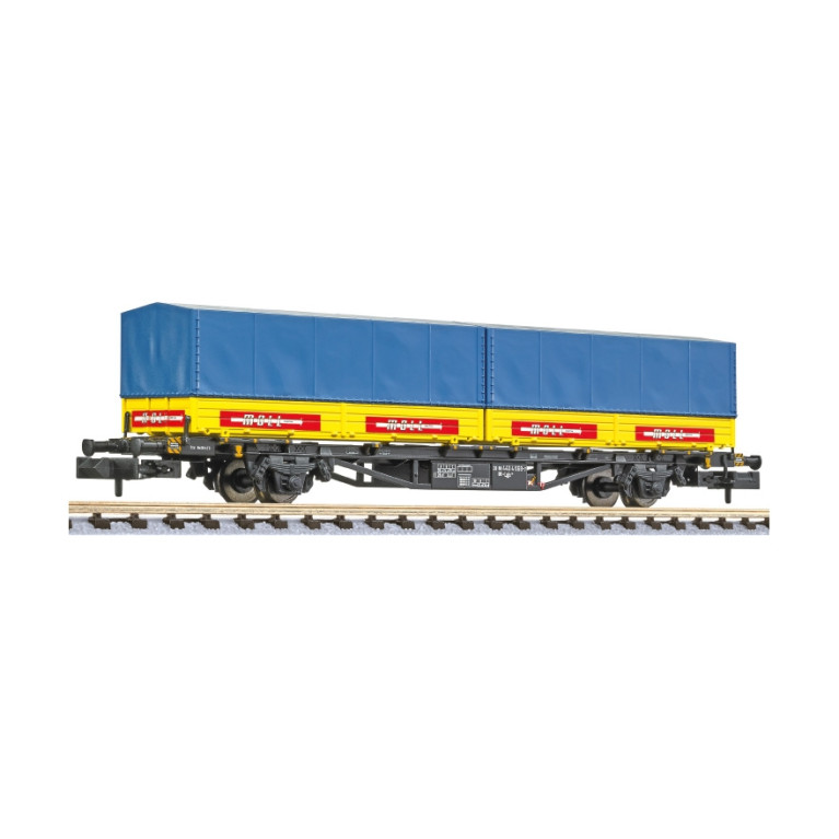 Wagon porte conteneurs Lgjs 571 MOLL DB Ep IV - LILIPUT 265224 - N 1/160