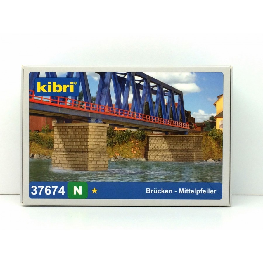 Pilliers centraux de pont N KIBRI 37674 modelisme ferroviaire neuf KIBRI