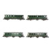 4 voitures d'époque SBB-CFF - PIKO 94345 DEP181-052 - N 1/160