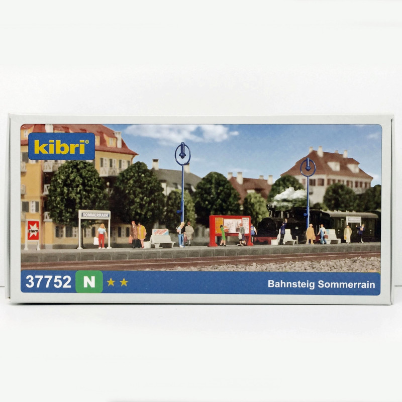 Quai de gare N KIBRI 37752 modelisme ferroviaire et diorama neuf KIBRI