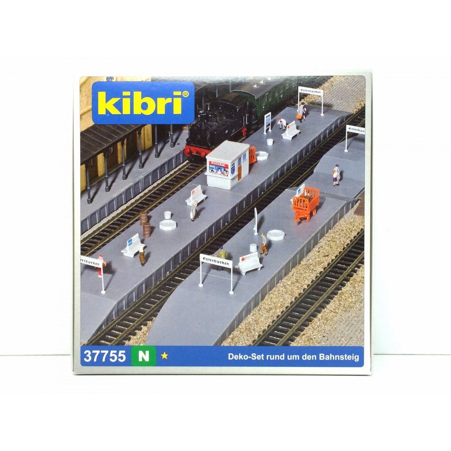 Accessoires de gare N KIBRI 37755 modelisme ferroviaire et diorama neuf KIBRI