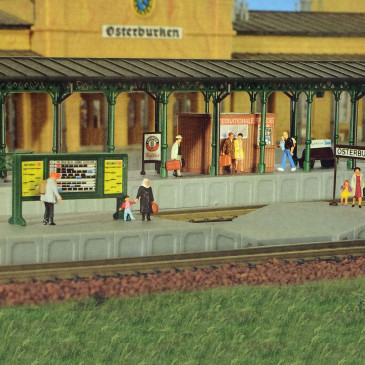 Quai de gare N KIBRI 37759 modelisme ferroviaire et diorama neuf KIBRI