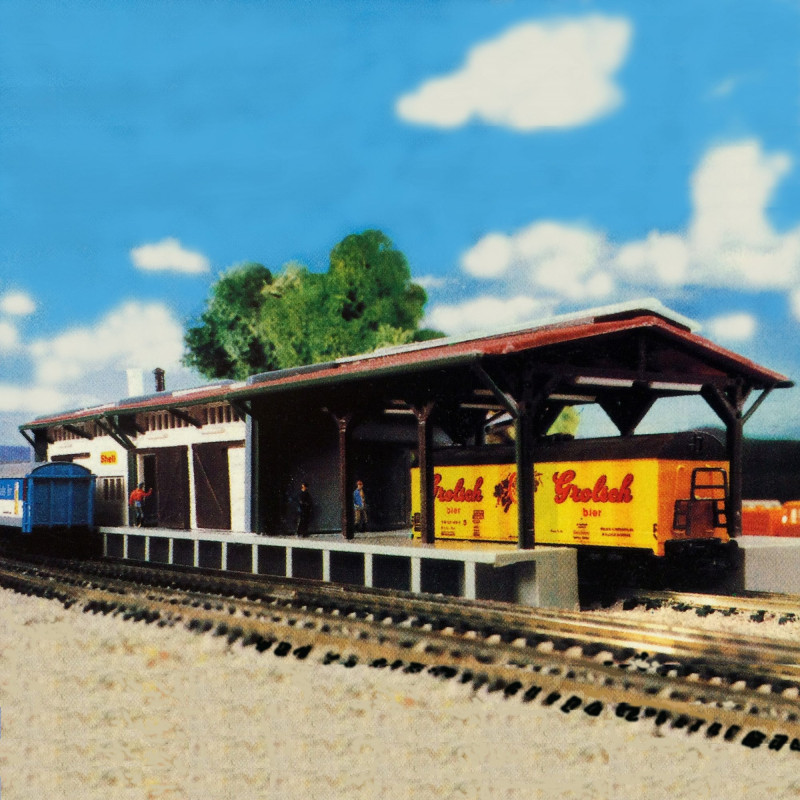 Halle à marchandises N KIBRI 37809 modelisme ferroviaire et diorama neuf KIBRI