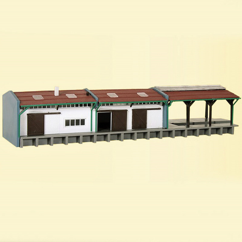 Halle à marchandises N KIBRI 37809 modelisme ferroviaire et diorama neuf KIBRI