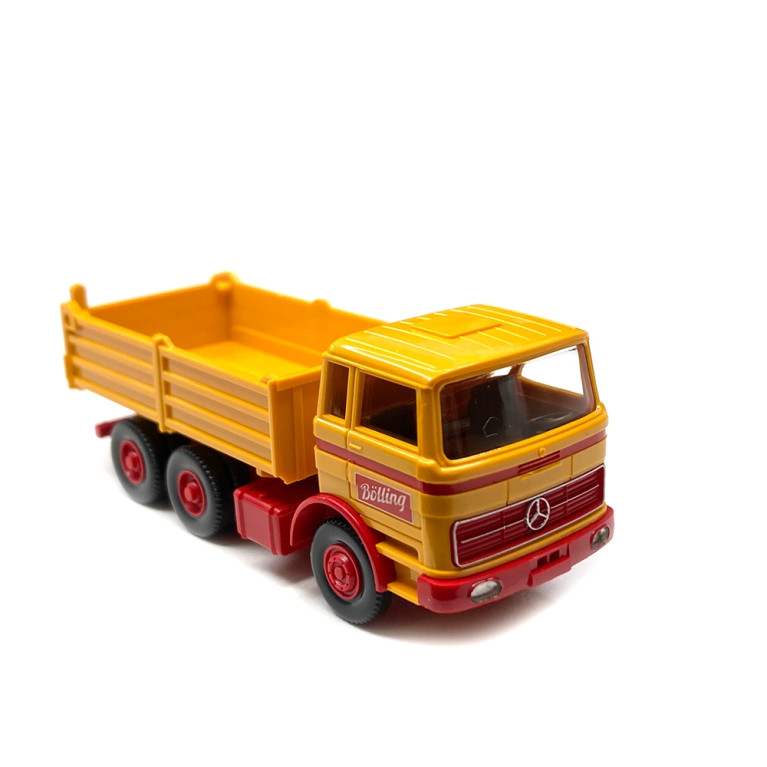 Camion benne Mercedes Benz jaune - HO 1/87 - WIKING 67310