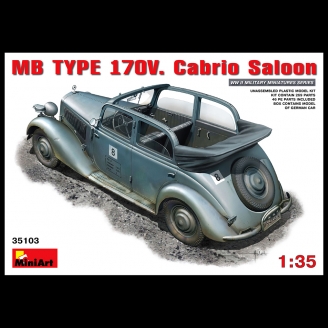 Voiture Allemande  MB 170V cabrio saloon  - 1/35 - MINIART 35103