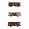 3 wagons tombereaux à toit coulissant OBB, Ep IV et V - ROCO 66178 - HO 1/87