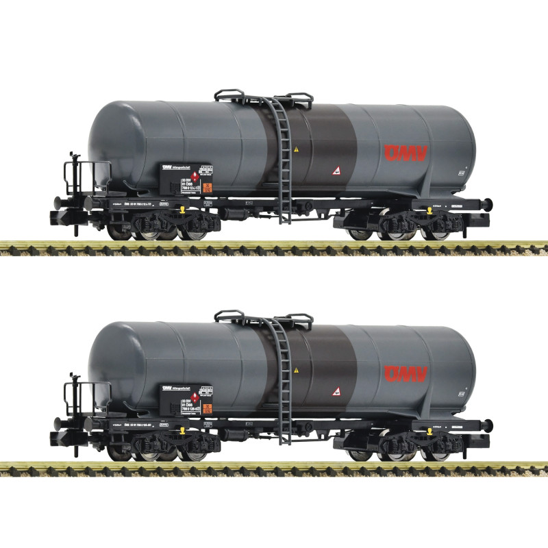 2 wagons citerne ÖMV ÖBB, Ep IV et V - FLEISCHMANN 825812 - N 1/160