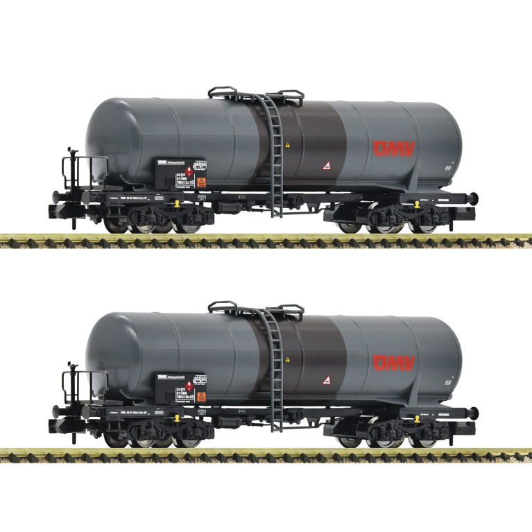 2 wagons citerne ÖMV ÖBB, Ep IV et V - FLEISCHMANN 825812 - N 1/160
