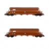 2 wagons silo à bogies GATX, Ep V et VI - FLEISCHMANN 849008 - N 1/160